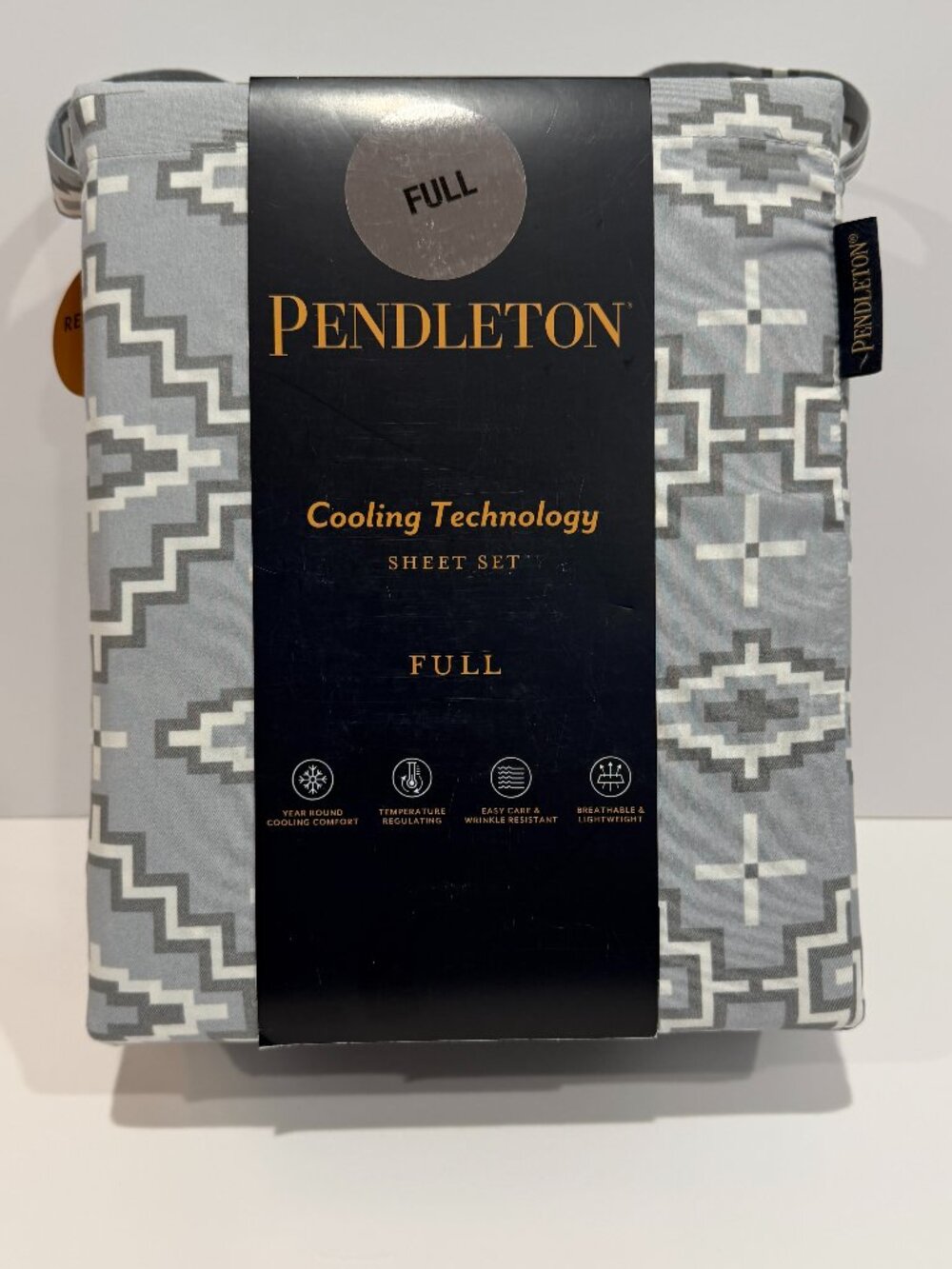Pendleton FULL Sheet Set Otero Gray Cooling Technology 4 Pc Southwest Tribal NWT